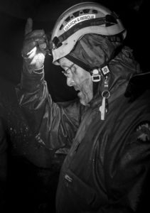 Tom Gallant, Training In Midnight Creek Cave, 2018